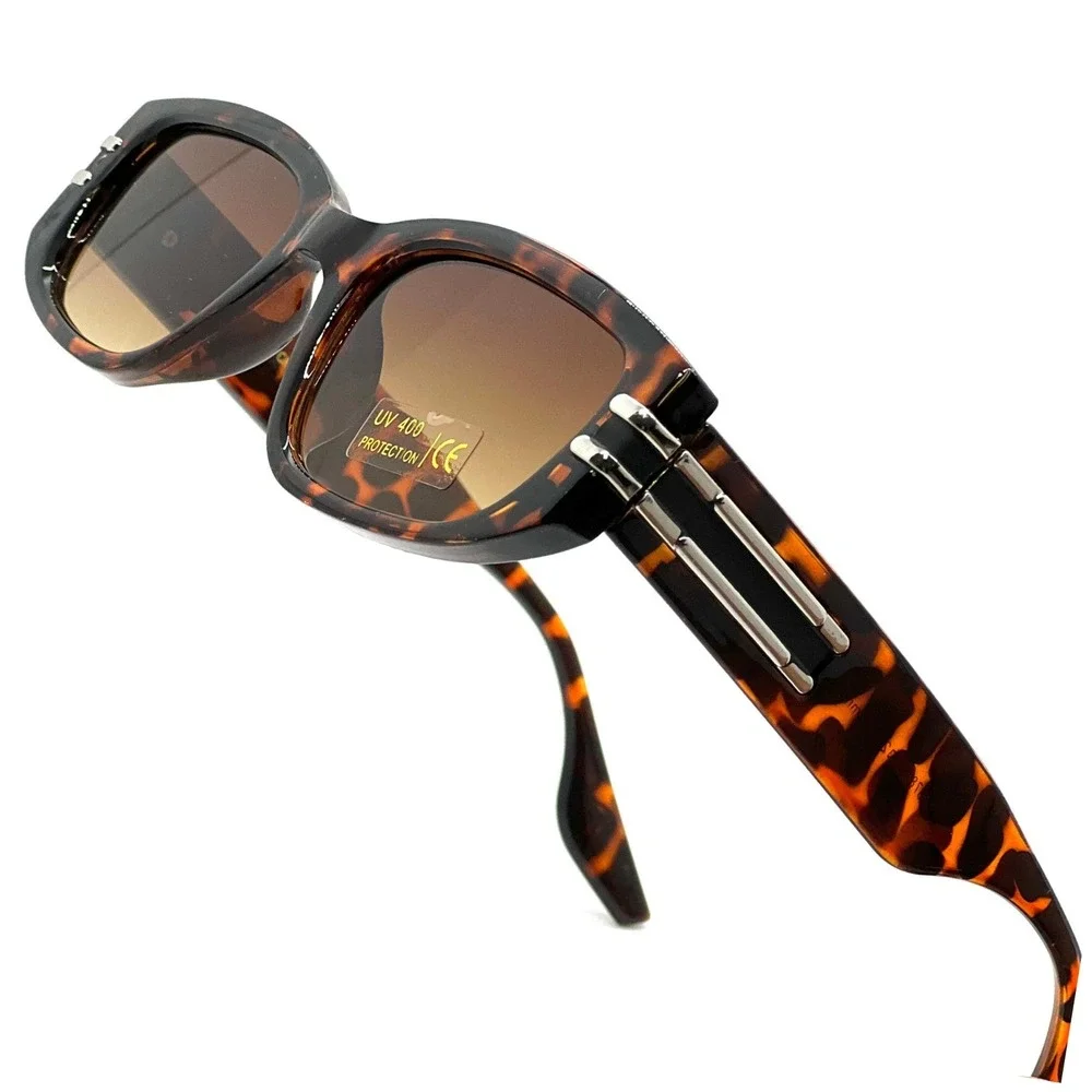Oval Cat Eye Sunglasses Tortoise Brown Lens Fashion UV400 Protection Classic New